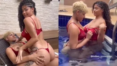 Melissa Montagnole e Torinha novinhas safadas se pegando