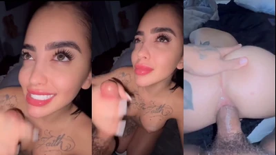 Cantora Mc Mirella fazendo sexo anal e levando gozada na cara do Dynho Alves